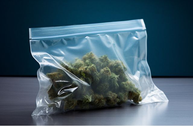 weed in ziploc bag